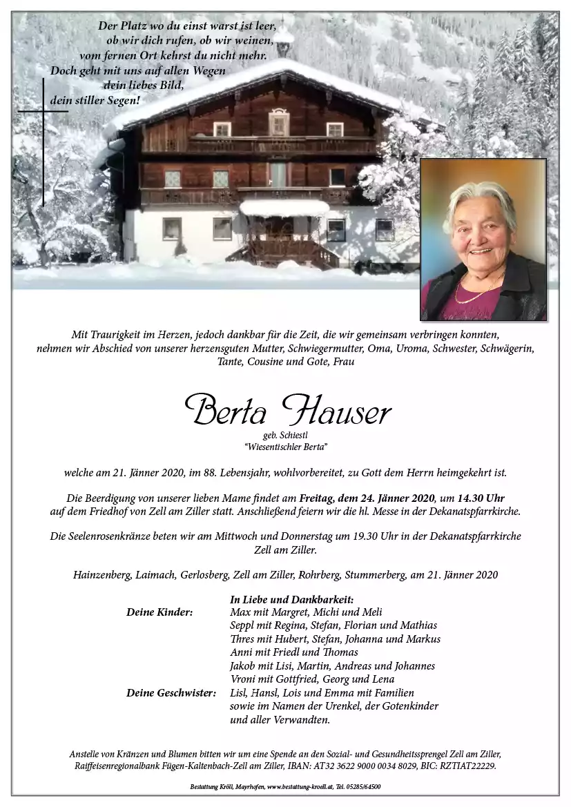 Parte von Berta Hauser